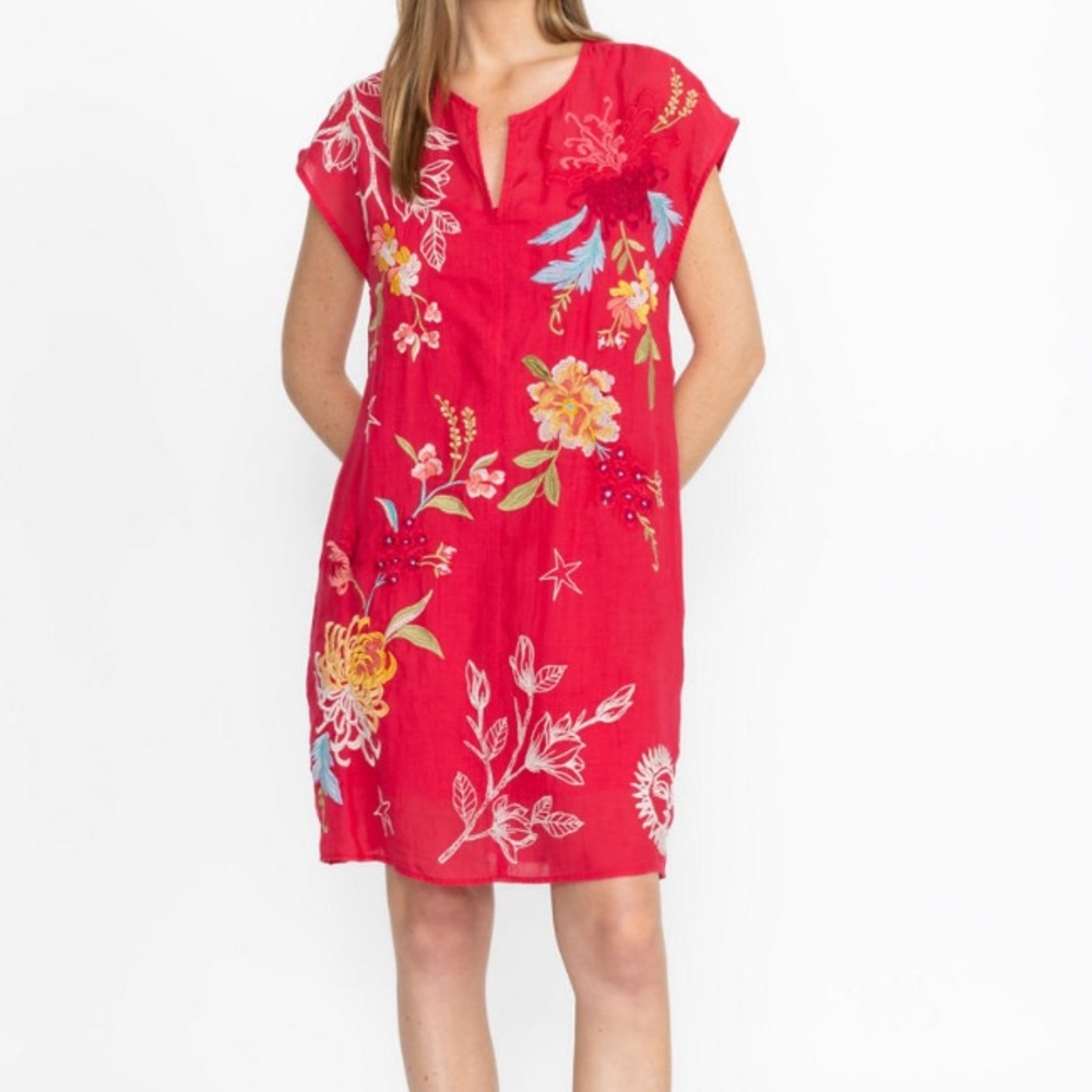 Johnny Was Playa Easy Dress in Virtual Pink No Slip